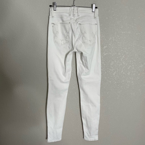 McGuire White Lace Up Jeans 24 Slightly Distressed - Picture 4 of 7